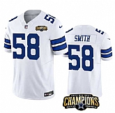 Men & Women & Youth Dallas Cowboys #58 Mazi Smith White 2023 F.U.S.E. NFC East Champions Patch Stitched Jersey,baseball caps,new era cap wholesale,wholesale hats